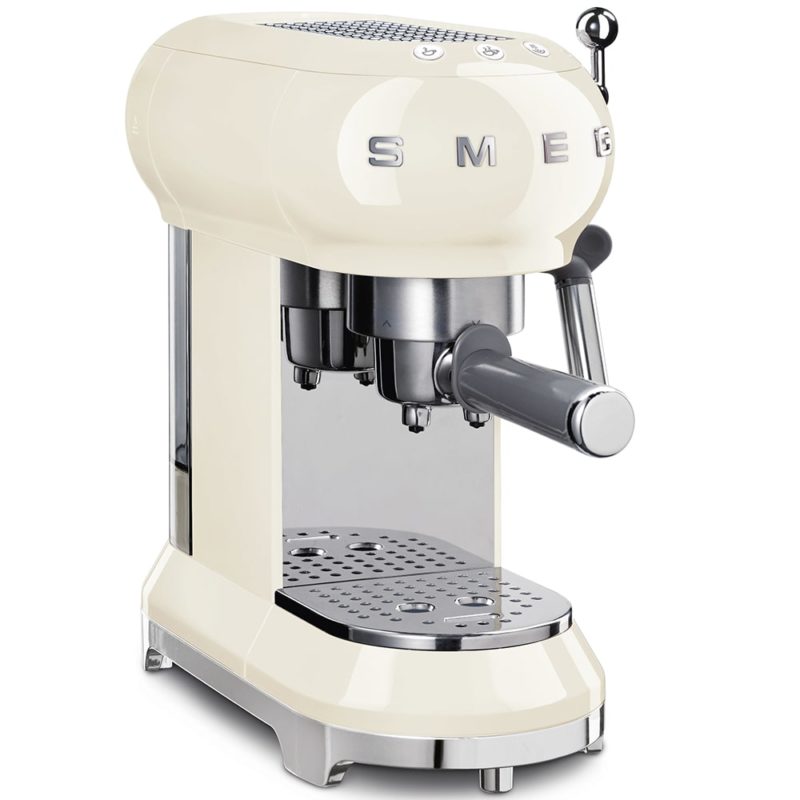 cafetera beige crema SMEG Espresso diseño calidad café