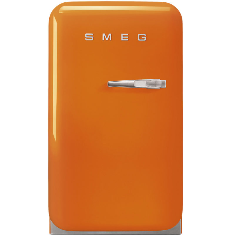 frigorífico naranja vintage frigo nevera pequeño mini minibar estilo años 50 SMEG