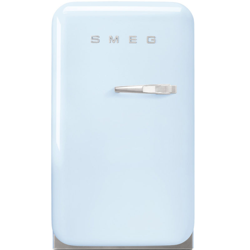 frigorífico azul claro cielo frigo vintage nevera pequeño mini minibar estilo años 50 SMEG