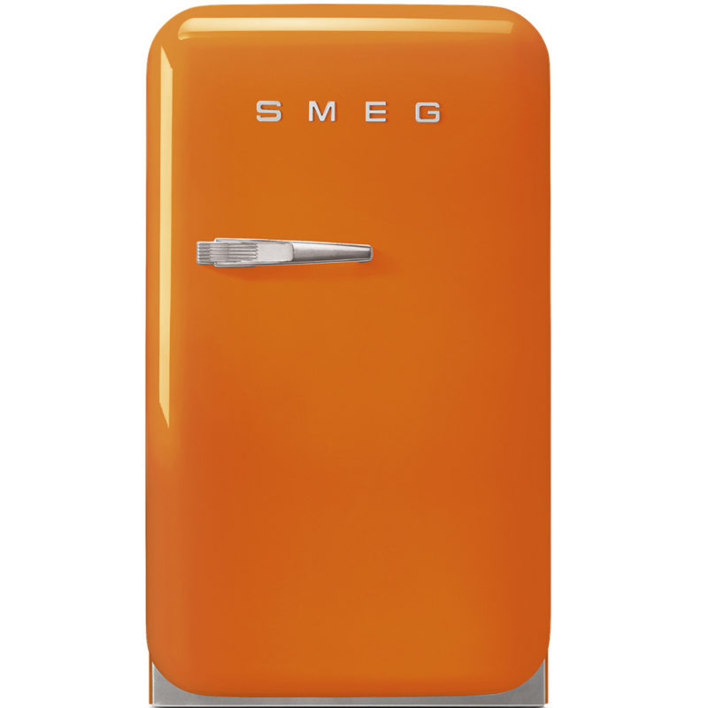 frigorífico naranja vintage frigo nevera pequeño mini minibar estilo años 50 SMEG