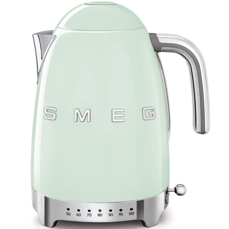 hervidor verde SMEG de temperatura regulable diseño y calidad para tu té o infusión
