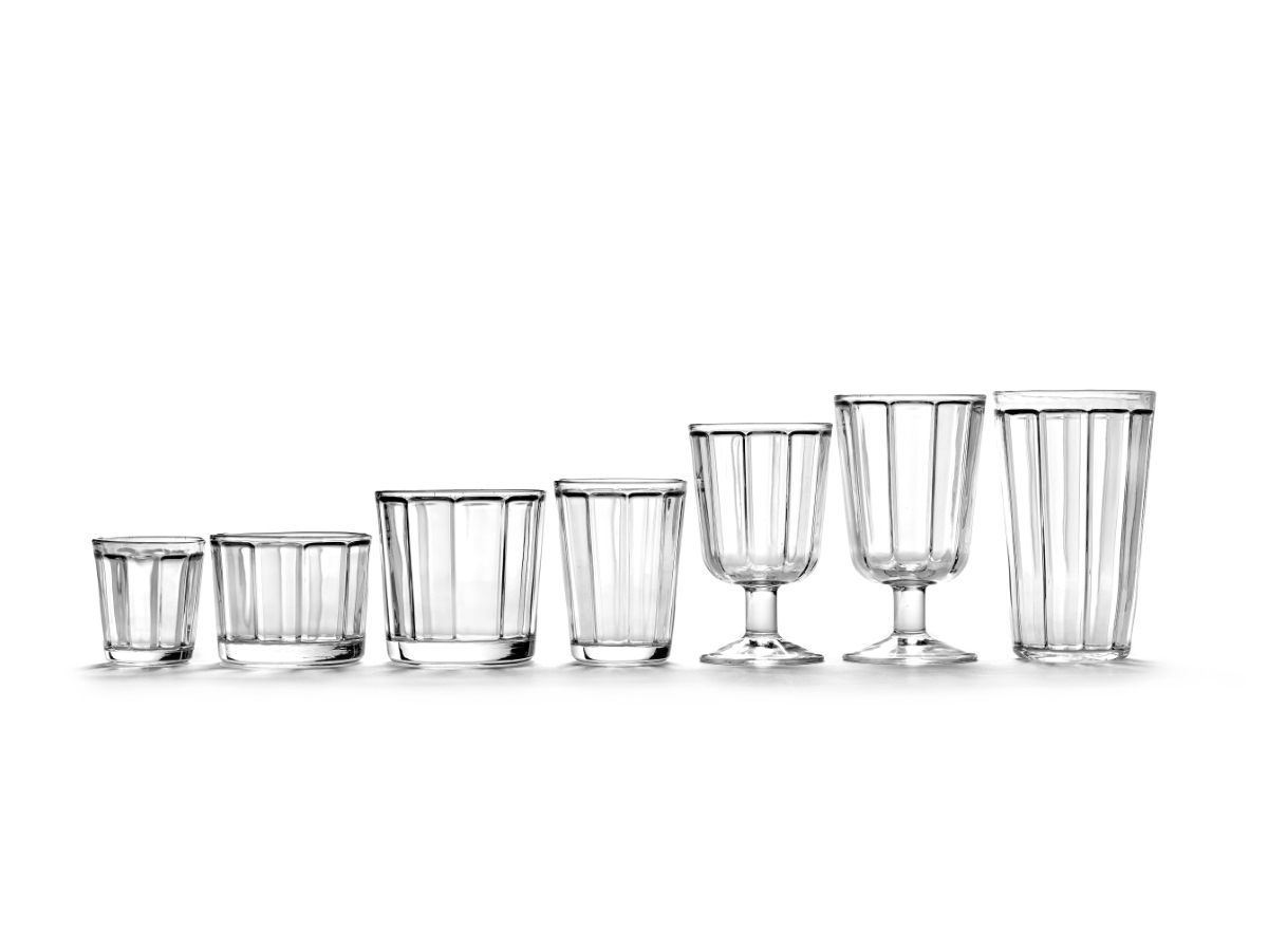 colección SURFACE by Sergio Herman, de cristal potásico, líneas rectas inspiradas en el clásico tumbler