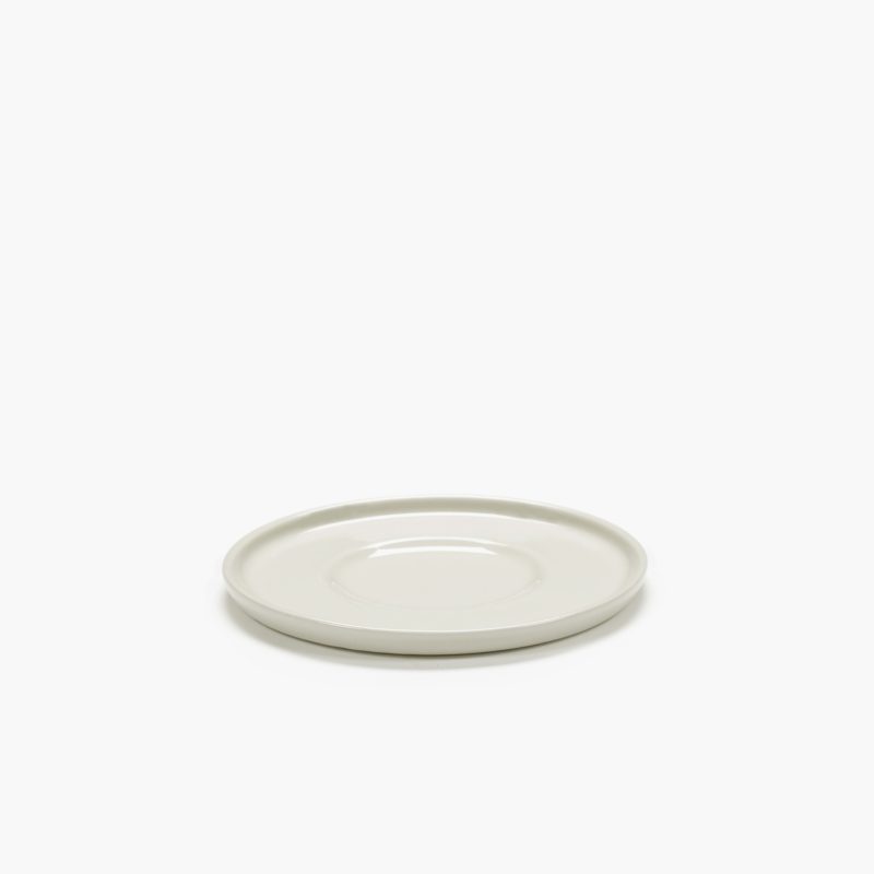 platillo de porcelana para taza cappuccino en color marfil CENA Van Duysen
